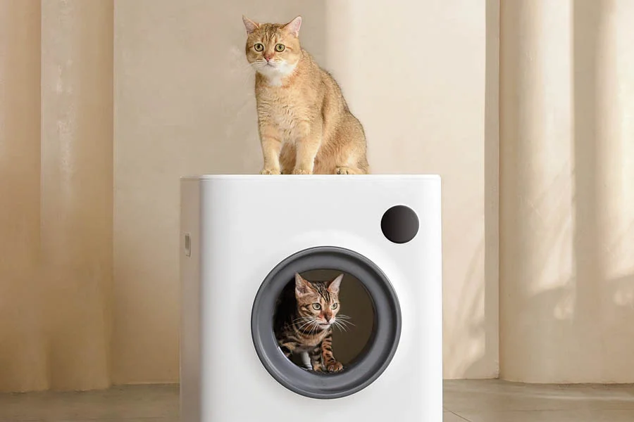 automatic litter box enclosure