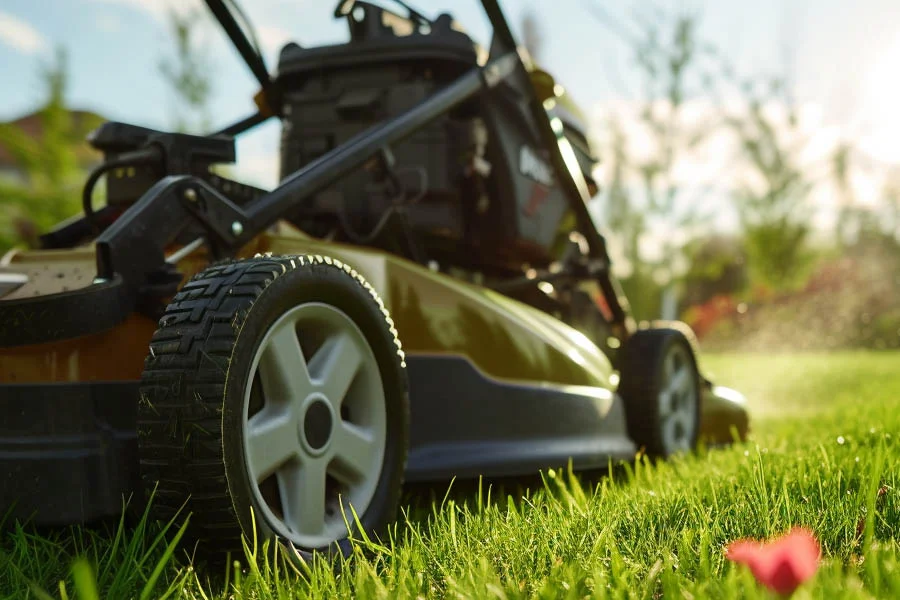 battery operated push lawn mower