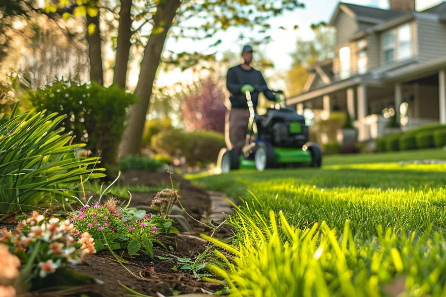 self propelled electric lawnmower