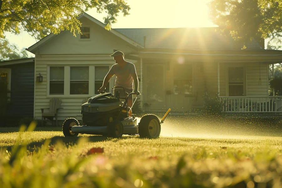 self-propelled push mower